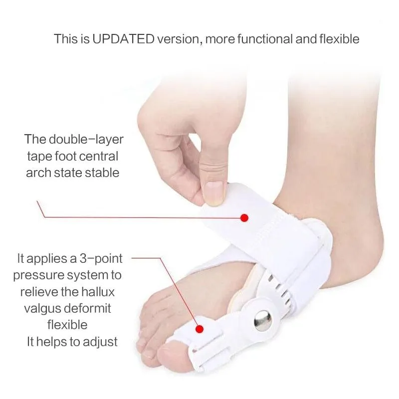 2Pcs Toe Protector Feet Care Pedicure Tool Big Toe Splint Straightener