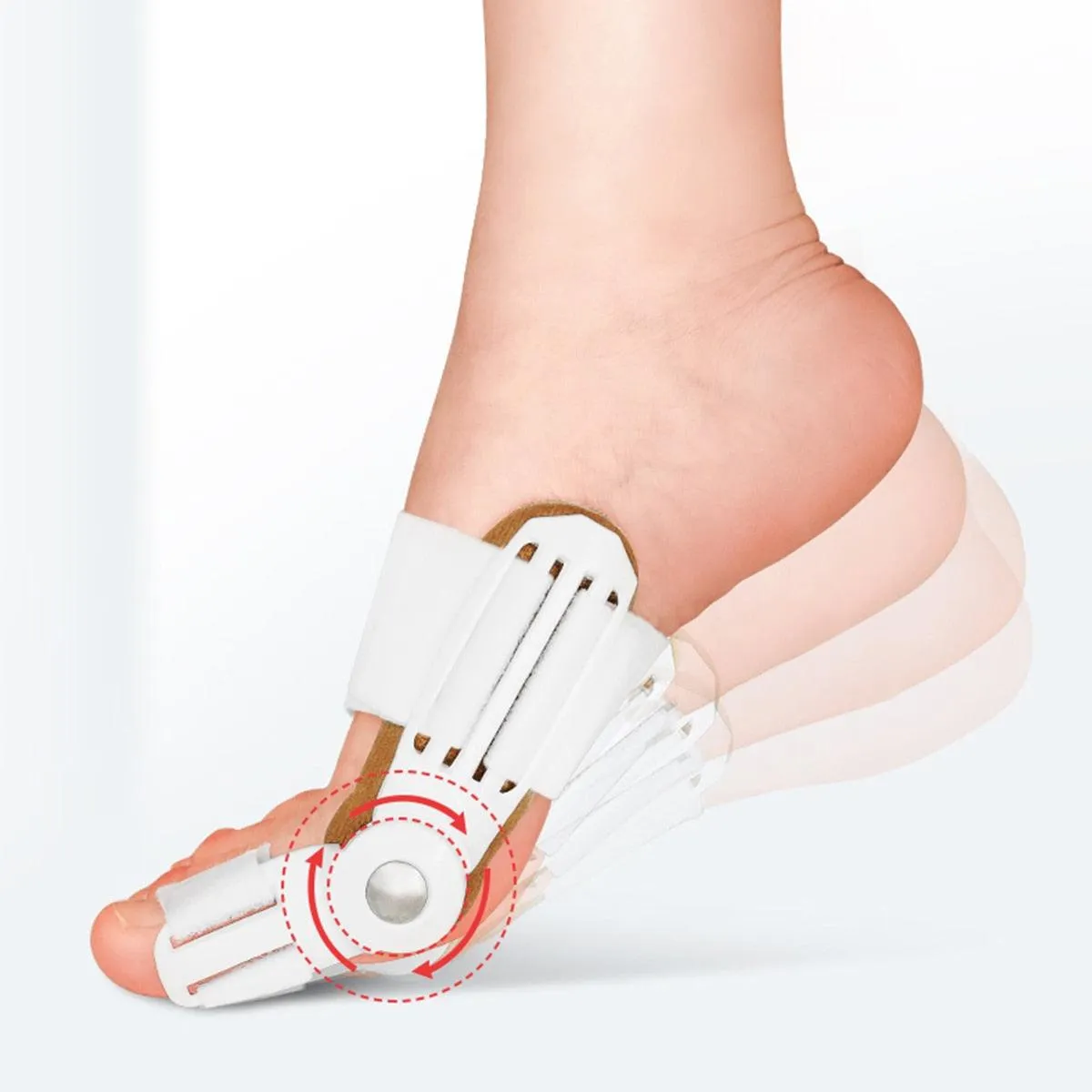 2Pcs Toe Protector Feet Care Pedicure Tool Big Toe Splint Straightener