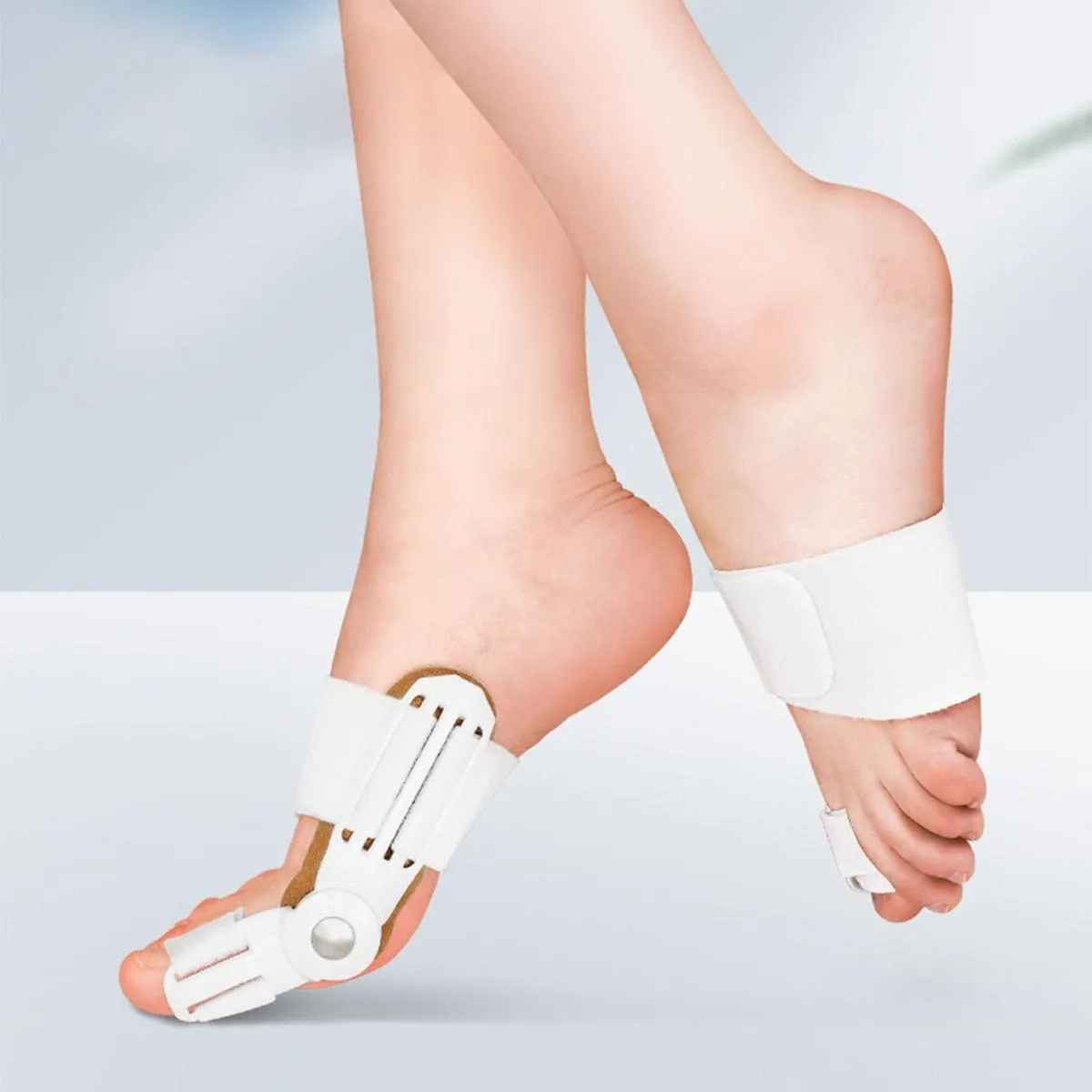 2Pcs Toe Protector Feet Care Pedicure Tool Big Toe Splint Straightener
