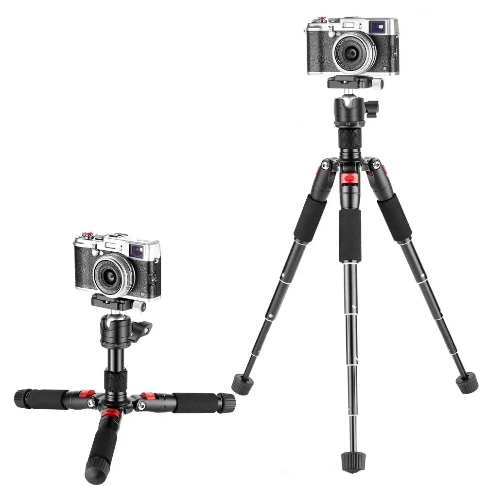 360 Ball Head Mini Tripod for Camera 20/50cm Aluminum Alloy with 1/4 Arca Type Quick Plate