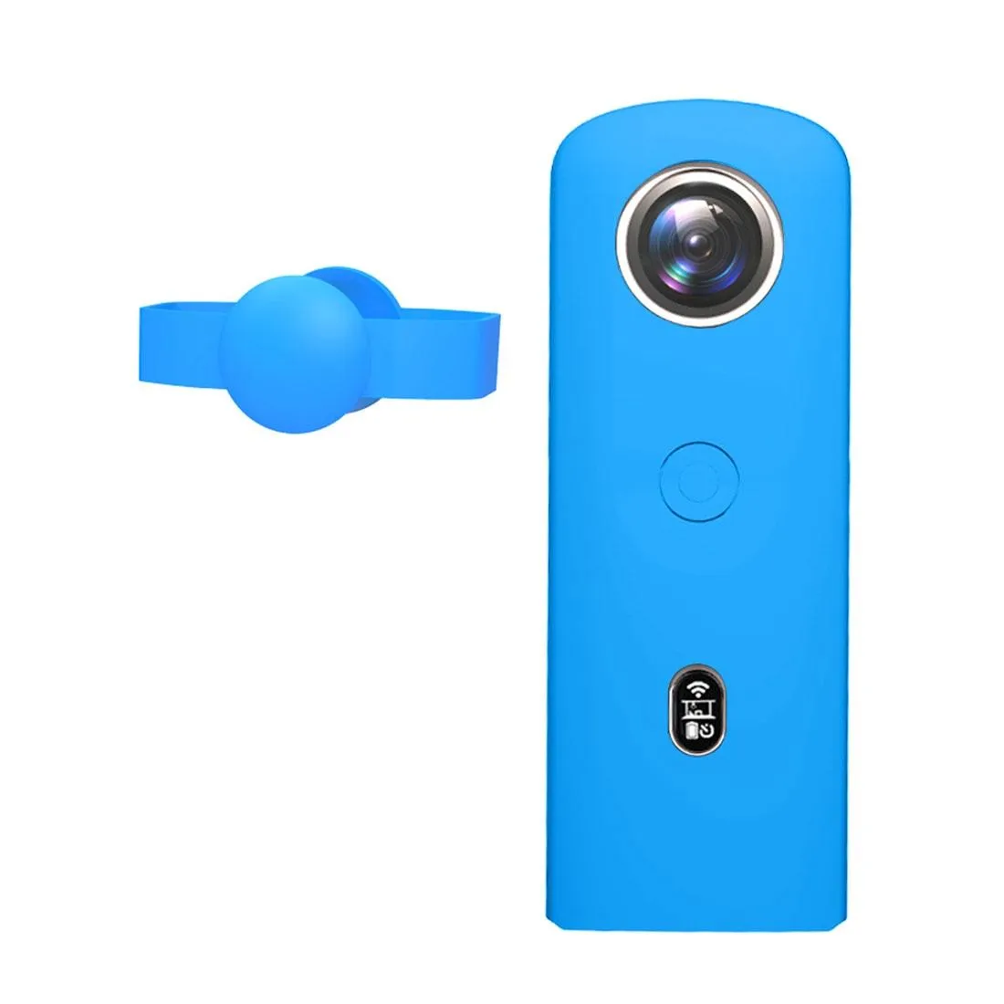 360 Camera Silicone Case | With Lens Cover | For Ricoh Theta SC2 | Blue