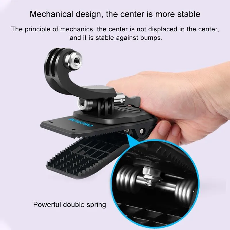 360 Degree J-type Backpack Mount for Gopro Dji and Action Cameras