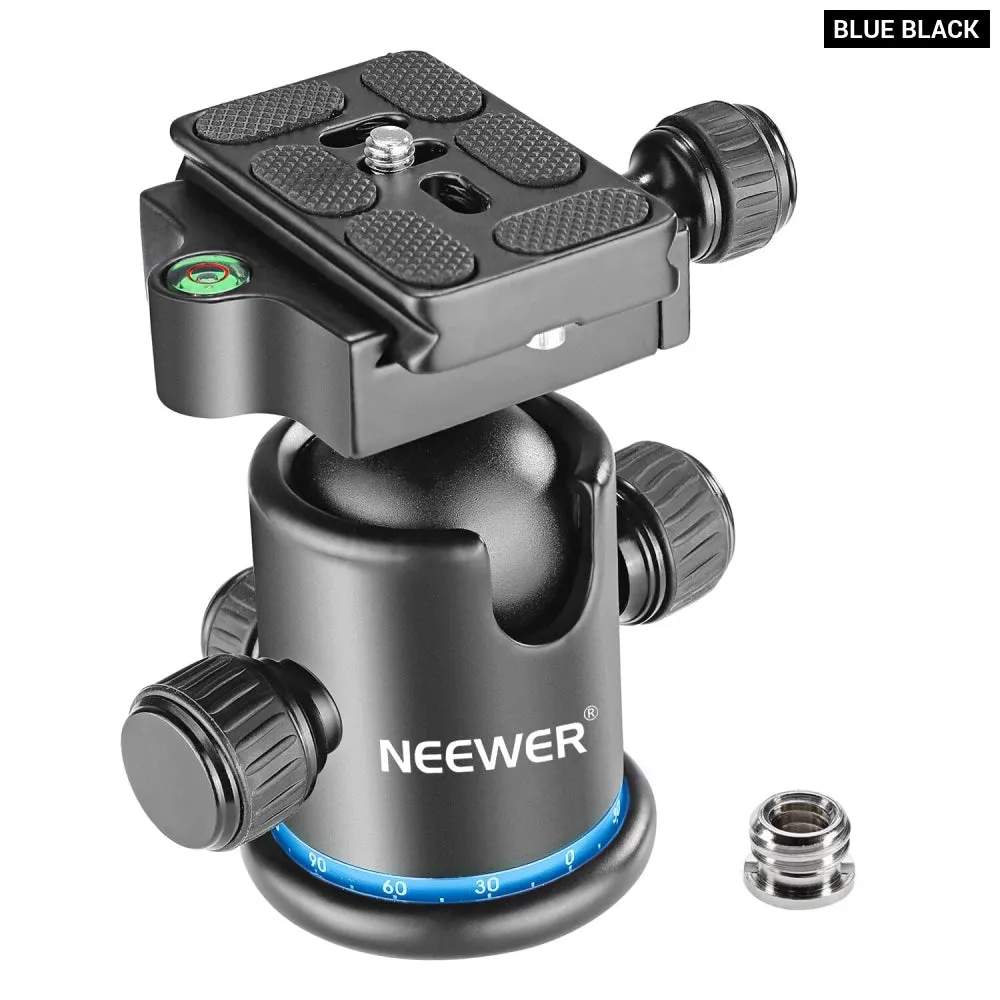 360 Panoramic All Metal Tripod Ball Head with Arca Type Quick Release Plate 1/4 Screw 3/8 Thread Mount