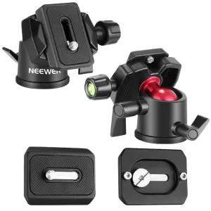 360 Rotating Ball Head for Canon Sony Dslr Camera 1/4 Arca Quick Plate