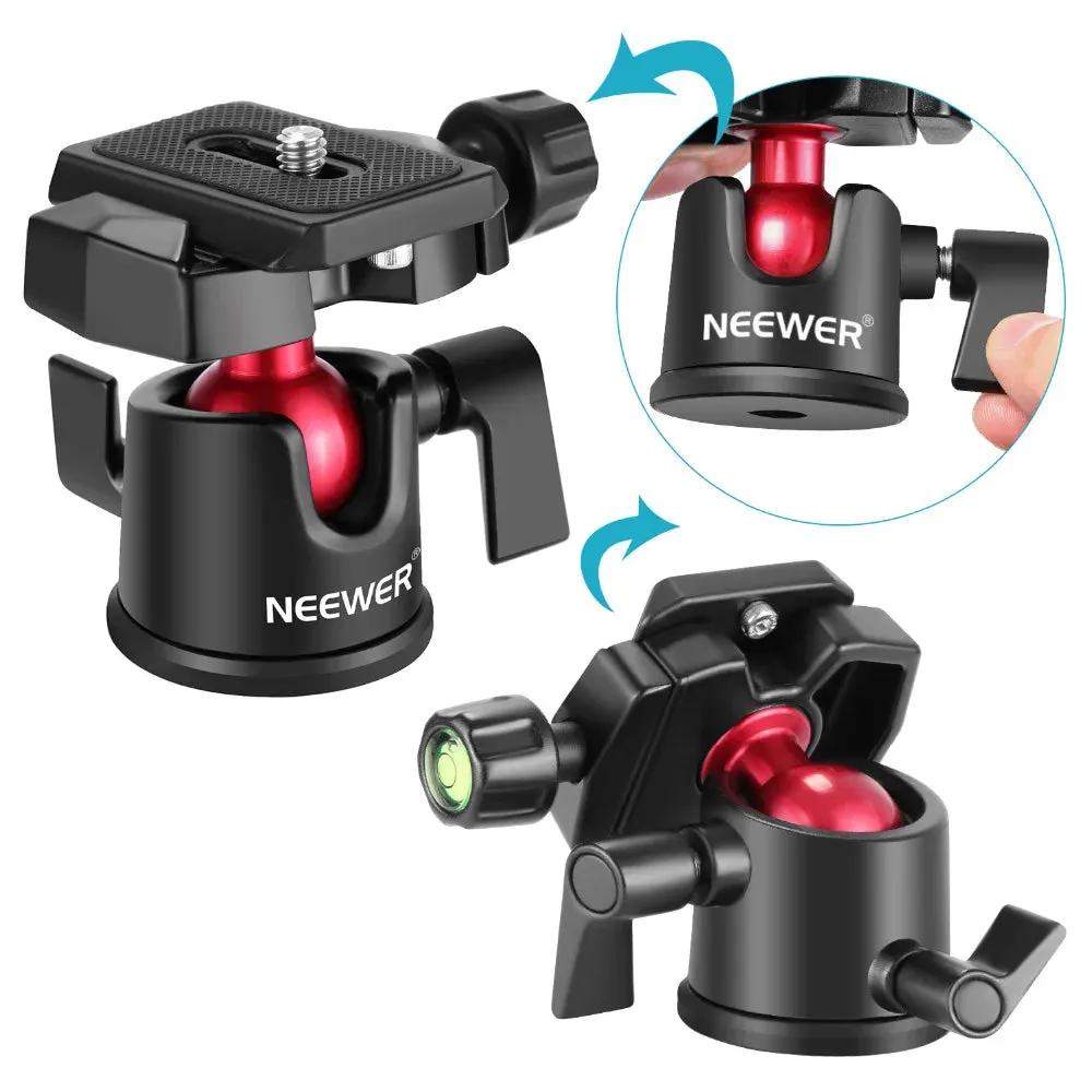 360 Rotating Ball Head for Canon Sony Dslr Camera 1/4 Arca Quick Plate