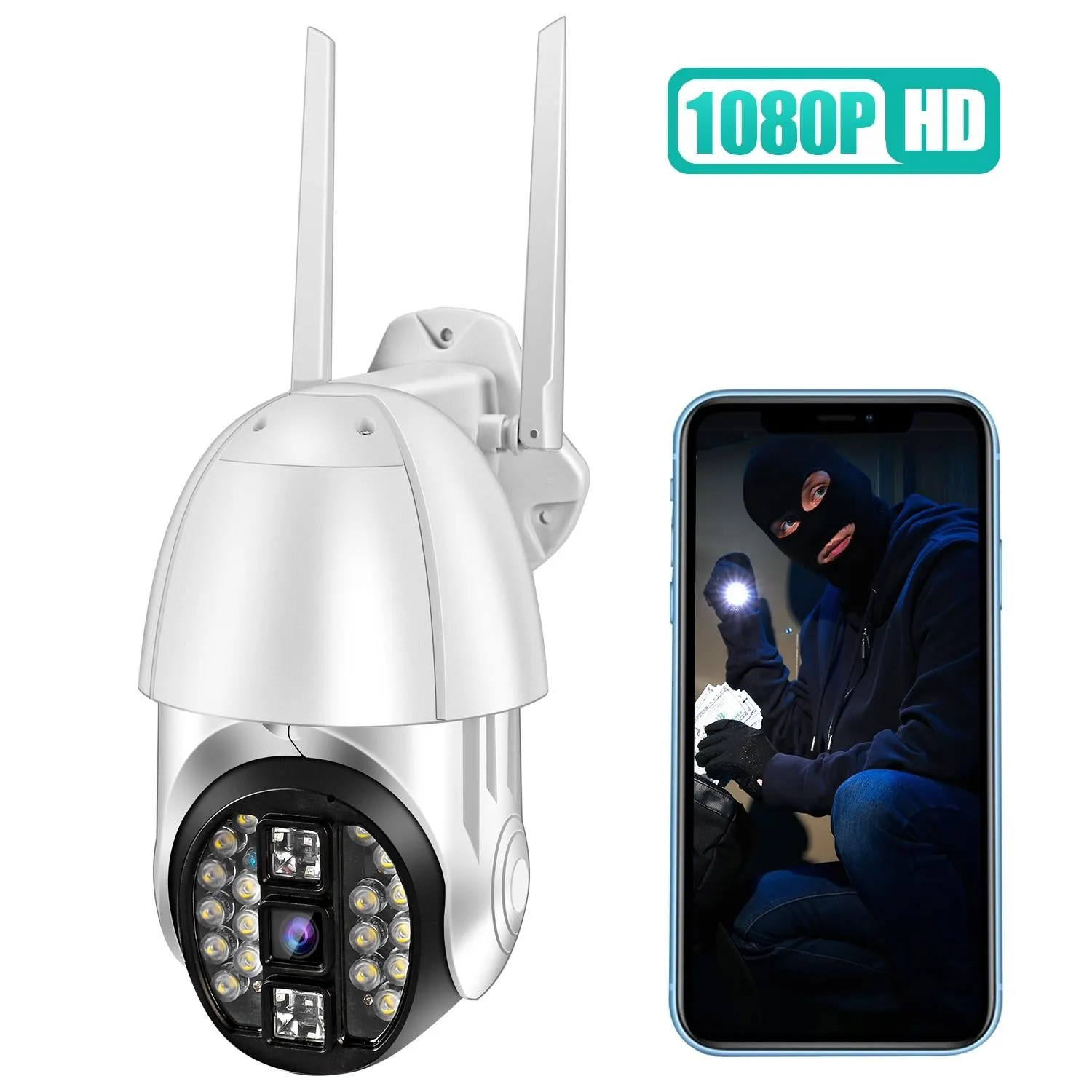 360° Rotating Wifi Camera | Full Color | Two-Way Voice | Motion Detection | 64GB TF Card