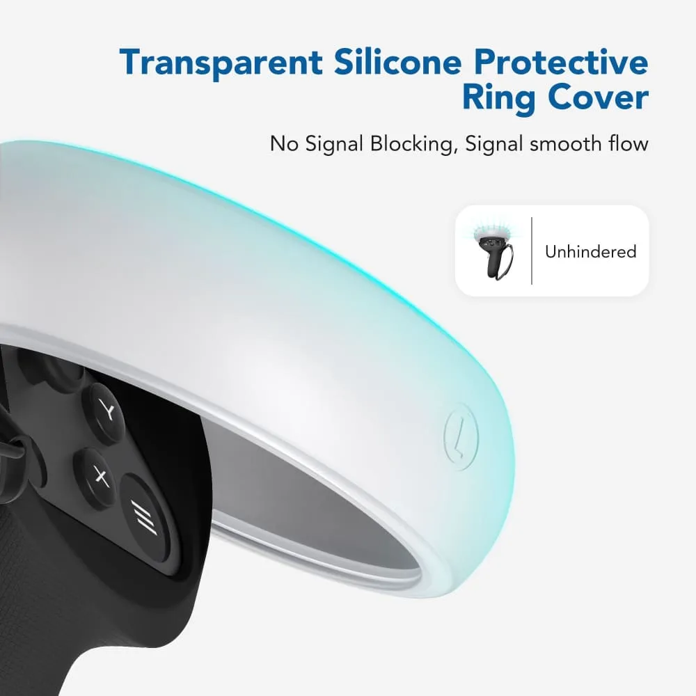 Anti-throw Touch Controller Grip with Silicone Protective Ring Cover