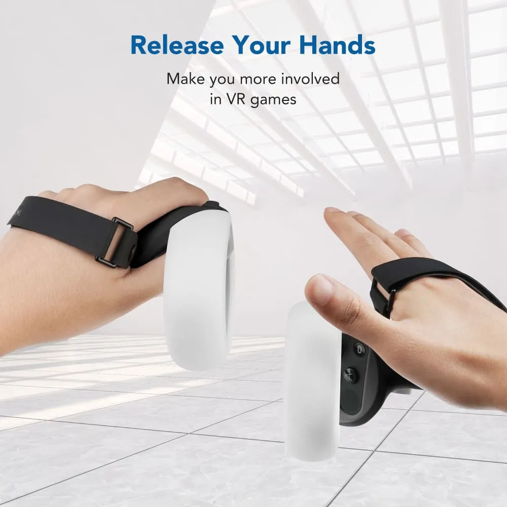 Anti-throw Touch Controller Grip with Silicone Protective Ring Cover
