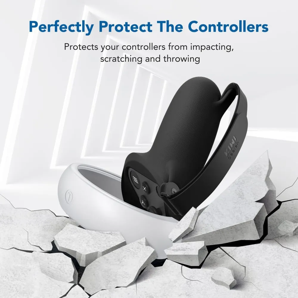 Anti-throw Touch Controller Grip with Silicone Protective Ring Cover