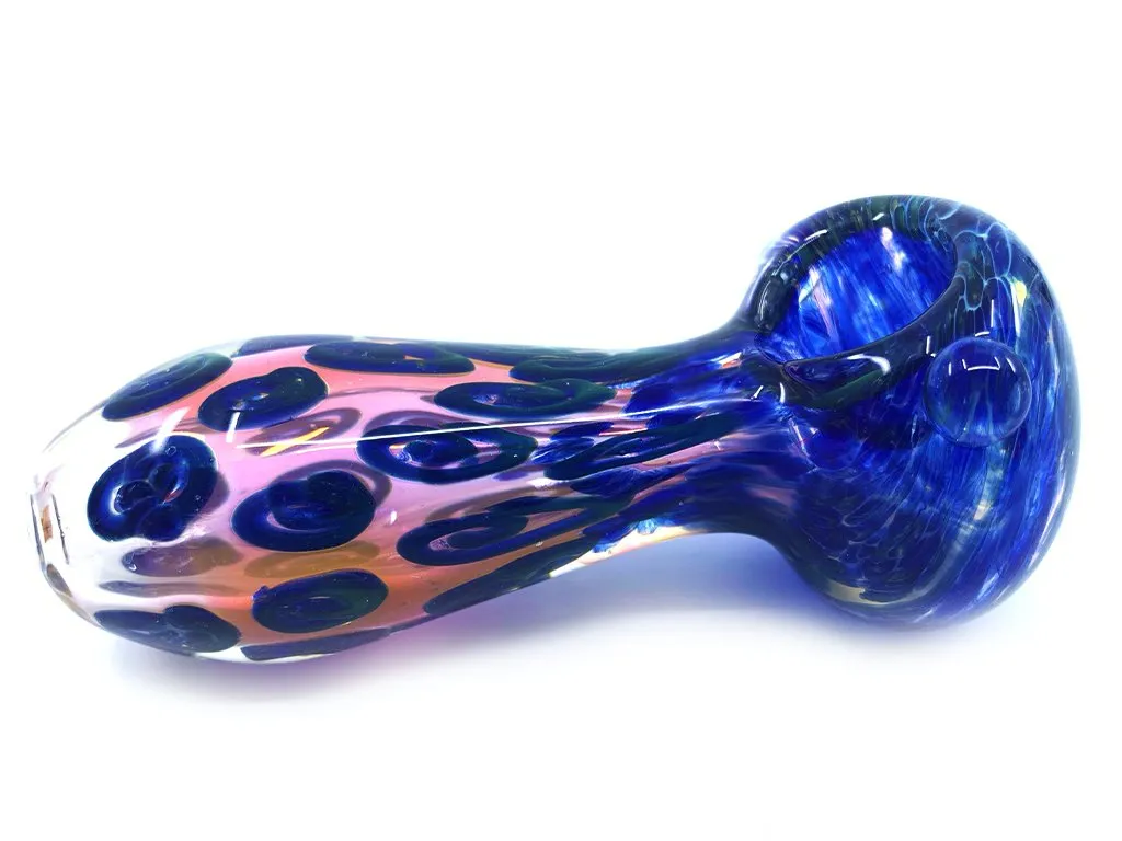 Blue Frit Glass Pipe