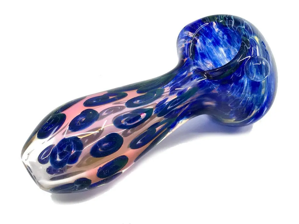 Blue Frit Glass Pipe
