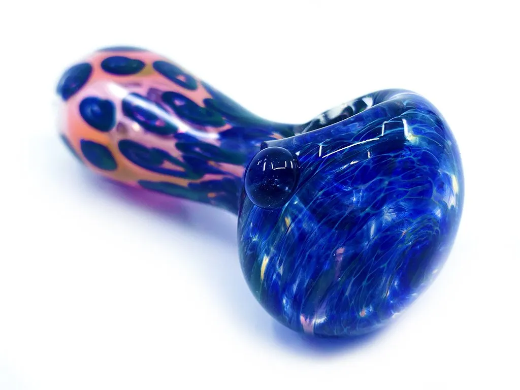 Blue Frit Glass Pipe