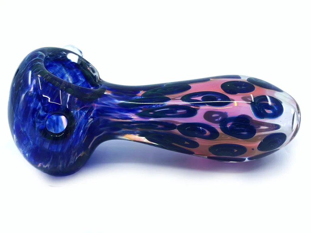 Blue Frit Glass Pipe