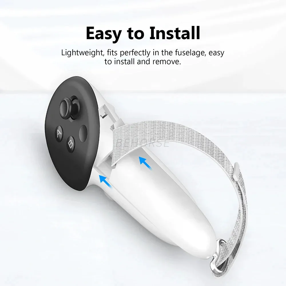For Quest 3 Vr Anti-slip Anti-fall Handle Control Sleeve Protective Cover Handle Strap