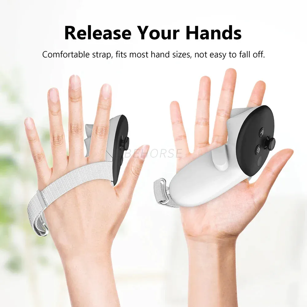 For Quest 3 Vr Anti-slip Anti-fall Handle Control Sleeve Protective Cover Handle Strap