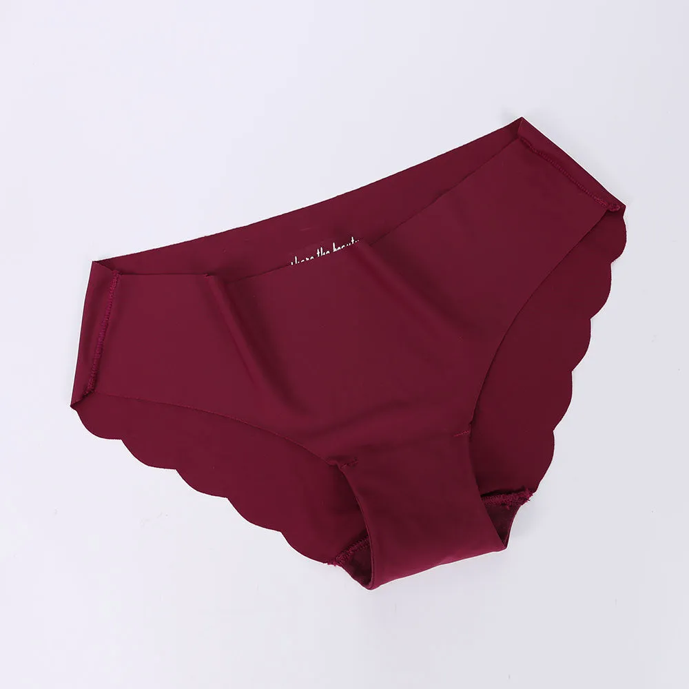 High Quality Women's Seamless Panties Solid Ultra-thin Panties Underwear Women's Sexy low-Rise Ruffles Briefs Lingerie 2018 New