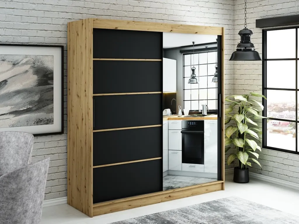Leto V2 Sliding Door Wardrobe 200cm