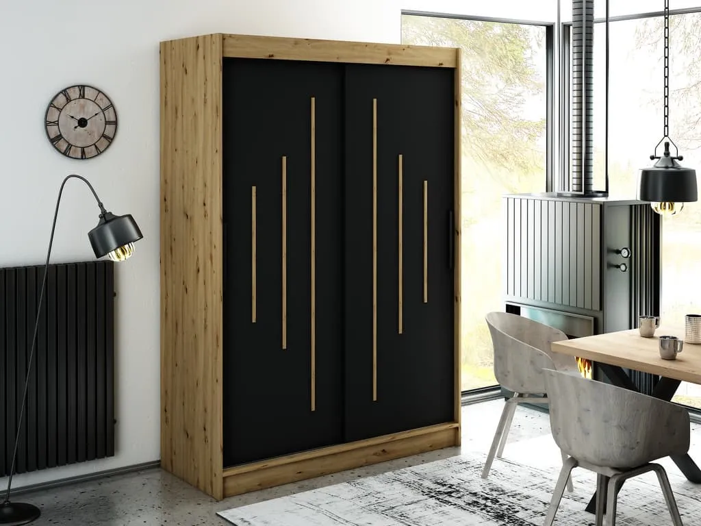 Leto Y Sliding Door Wardrobe 150cm