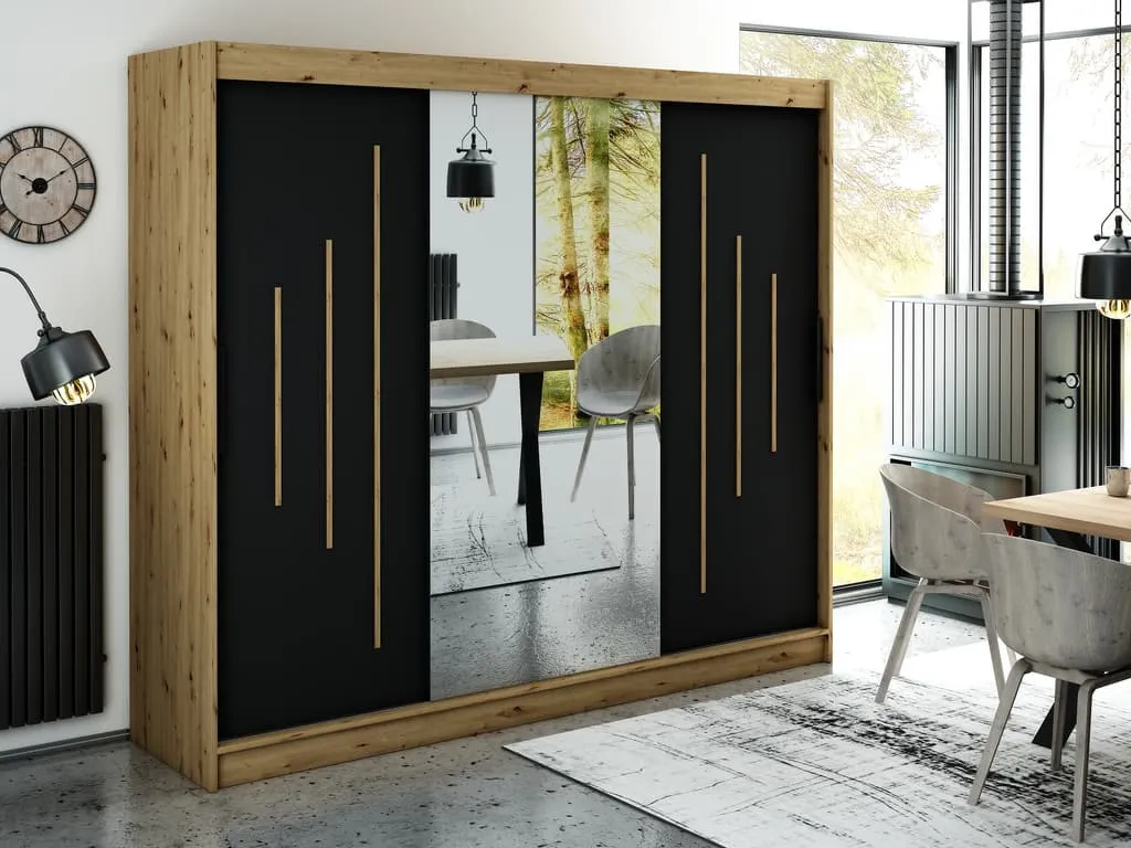 Leto Y1 Sliding Door Wardrobe 250cm