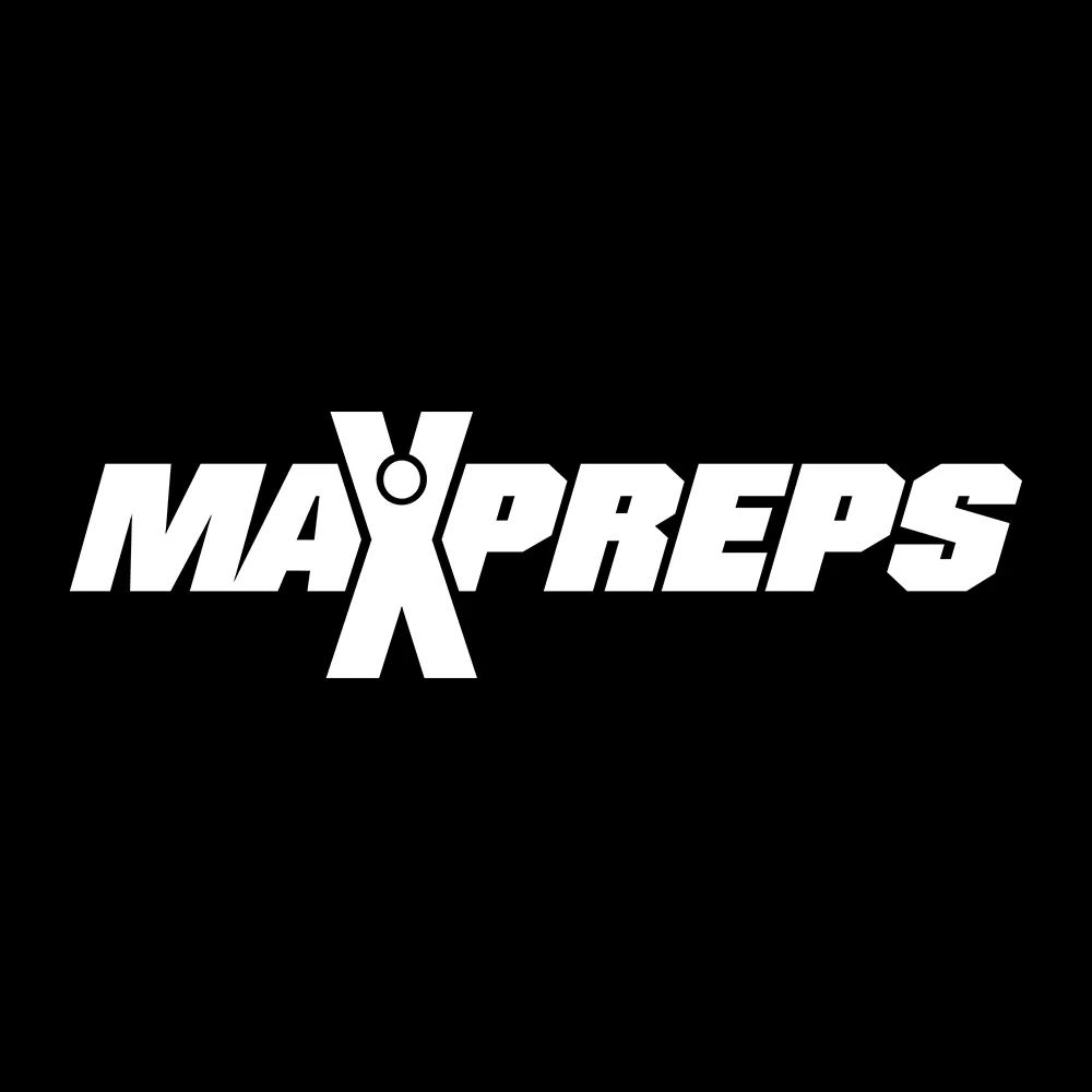MaxPreps Logo White Embroidered Flat Bill Hat