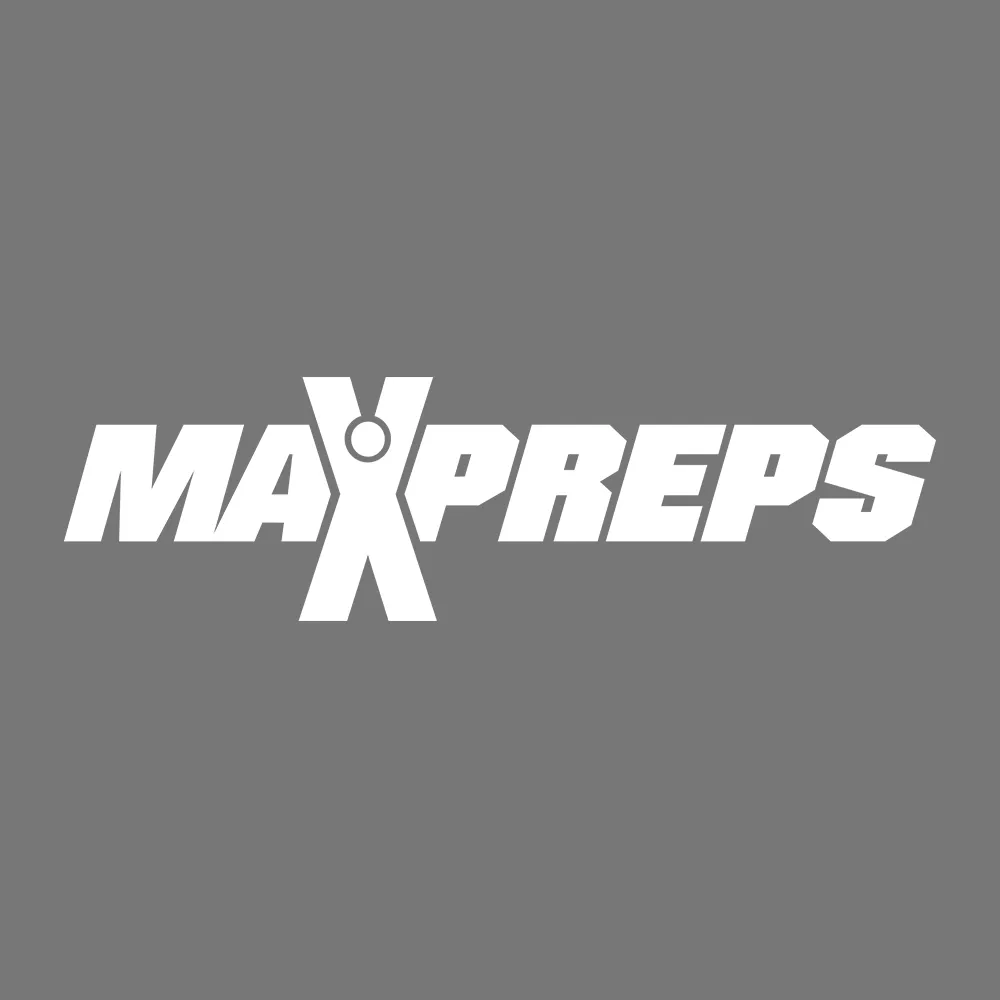 MaxPreps Logo White Embroidered Flat Bill Hat