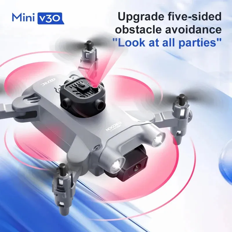 Mini Drone with Camera | HD 4K RC Drone | Five-Sided Obstacle Avoidance Helicopter Drone Toy
