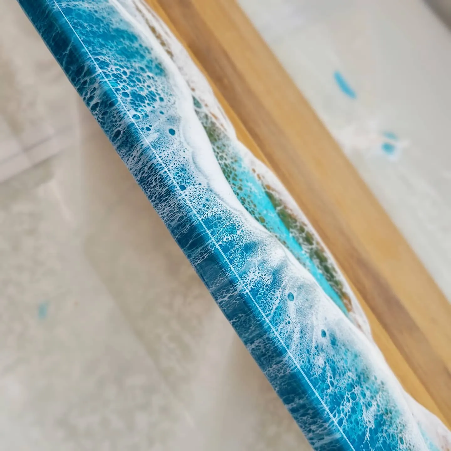 Panoramic Ocean Serving Board - Ready to Ship!