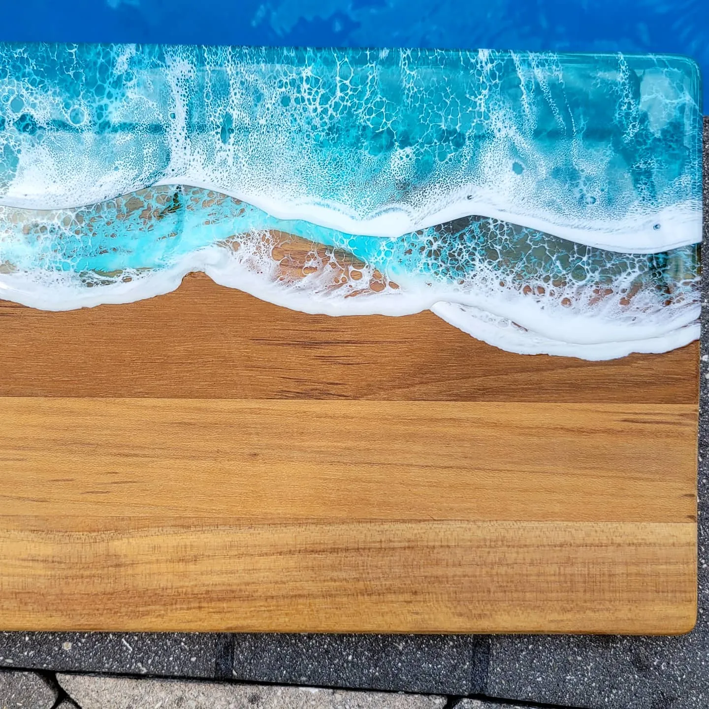 Panoramic Ocean Serving Board - Ready to Ship!