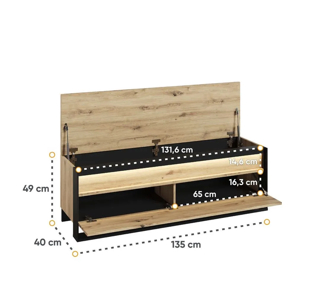 Quant QG-04 Hallway Bench 135cm