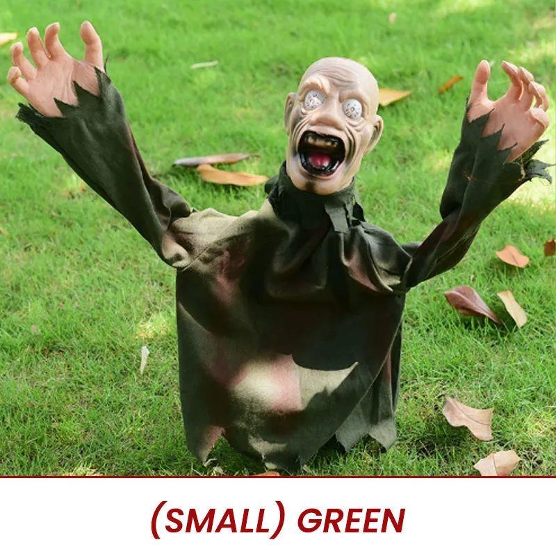 Sound & Touch-Activated Halloween Scary Swinging Ghost Prop Set