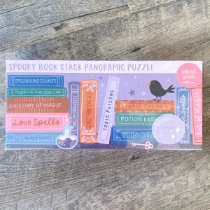 Spooky Bookshelf - 400 Piece Panoramic Jigsaw Puzzle