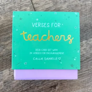 Verses For Teachers Card Set