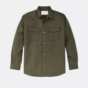 Worsted Wool Guide Shirt (Forest Green Heather)