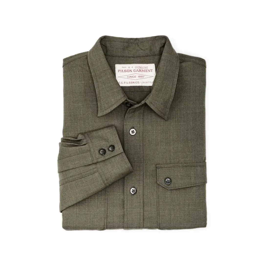 Worsted Wool Guide Shirt (Forest Green Heather)