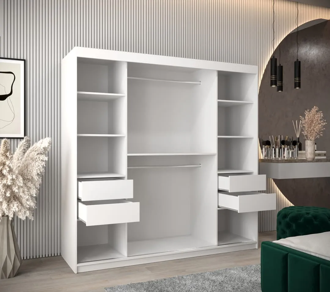 York II Sliding Door Wardrobe 200cm